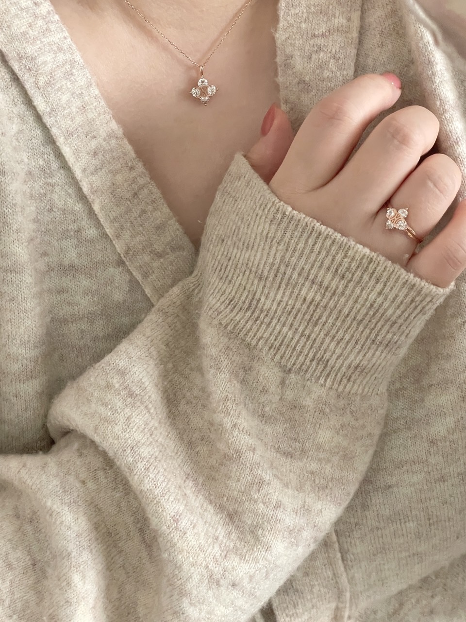 #5127 큐빅목걸이